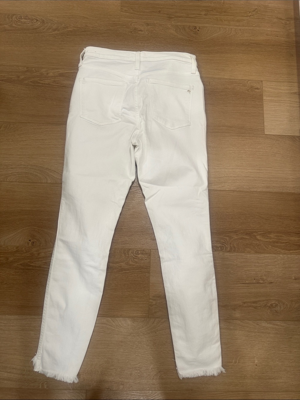Madewell White High-Rise Button-Fly Cropped Jeans - Picture 4 of 5